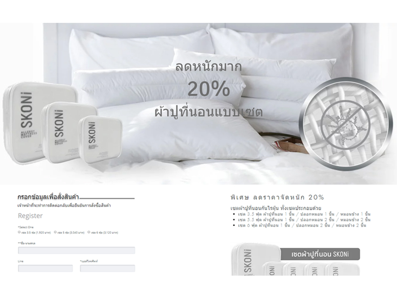 Thai Taffeta Co.,Ltd.  - Landing Page  Landing Page / Micro Site services